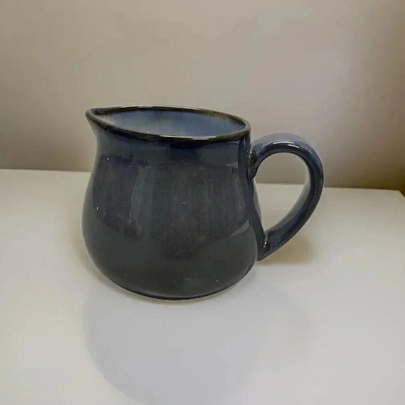 Sango Other - Sango Concepts Blue With White Interior Creamer Pitcher With Handle